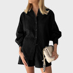 Miss | Matching Set Dames Zomer Relaxed Fit - Katoen - Miss Madera MIS-37FVUX
