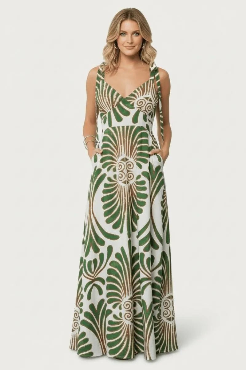 Miss | Maxi Jurk Dames Casual - Ademende katoenmix - Miss Madera