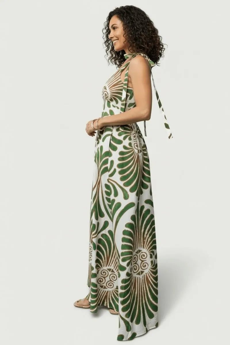 Miss | Maxi Jurk Dames Casual - Ademende katoenmix - Miss Madera
