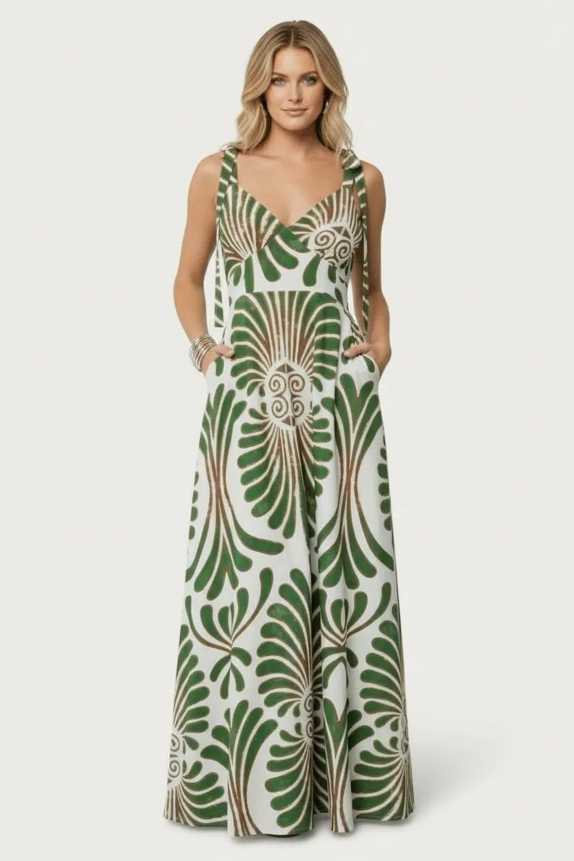 Miss | Maxi Jurk Dames Casual - Ademende katoenmix - Miss Madera