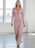 Miss | Maxi Jurk Dames Casual - Gebreide mix - Miss Madera