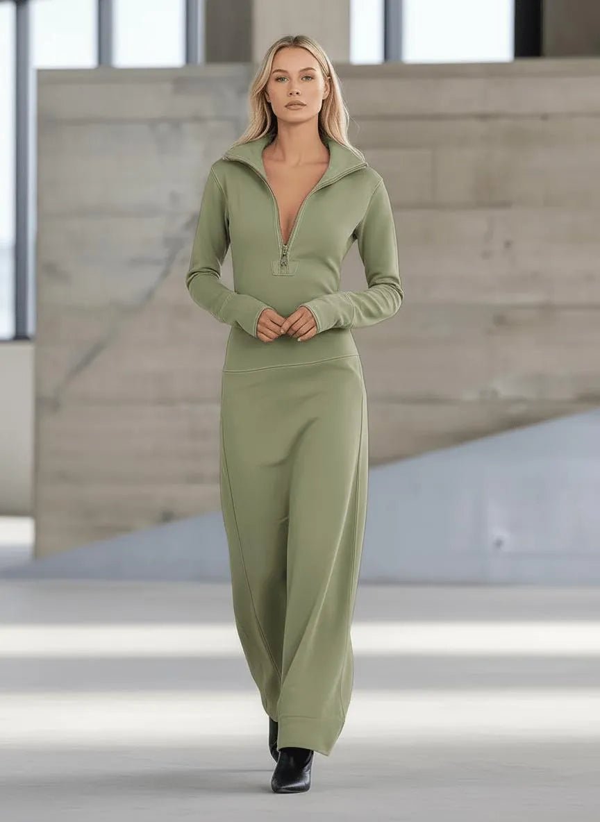 Miss | Maxi Jurk Dames Casual - Gebreide mix - Miss Madera