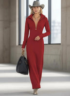 Miss | Maxi Jurk Dames Casual - Gebreide mix - Miss Madera