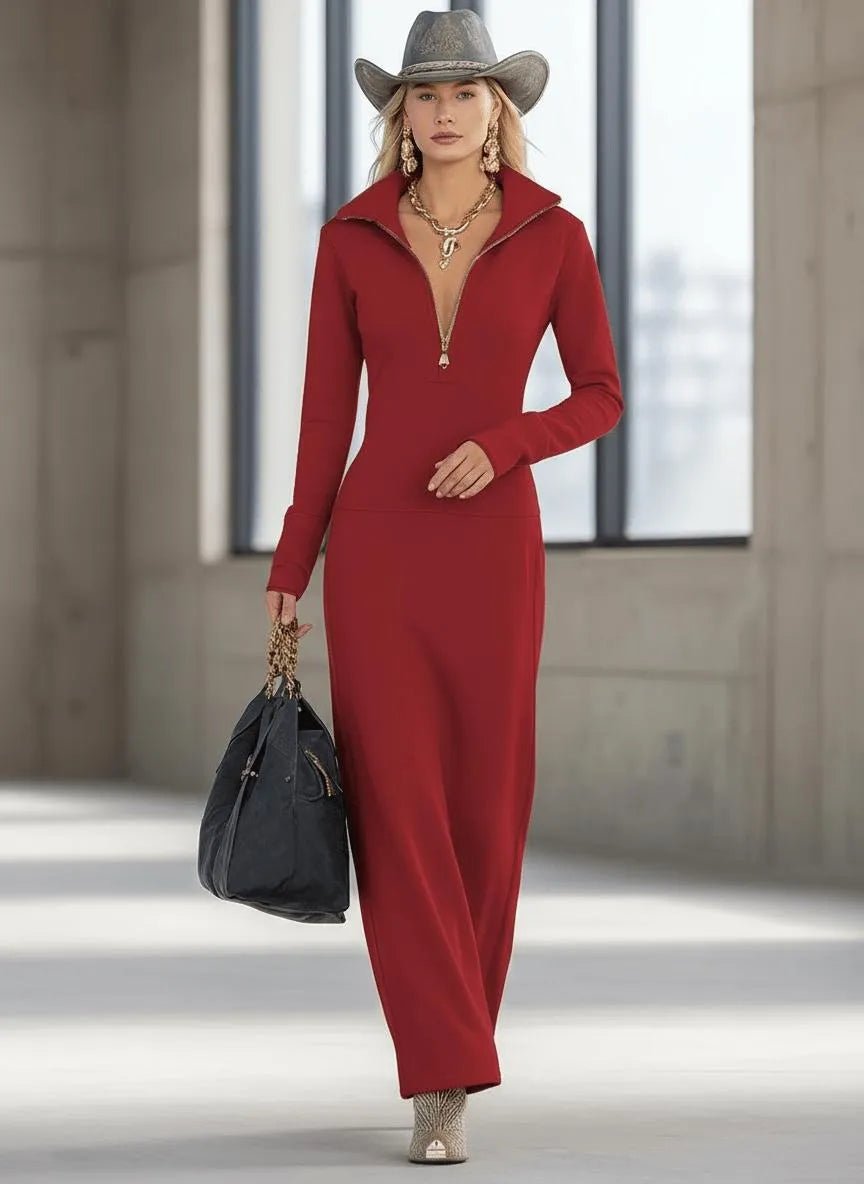 Miss | Maxi Jurk Dames Casual - Gebreide mix - Miss Madera