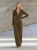 Miss | Maxi Jurk Dames Casual - Gebreide mix - Miss Madera
