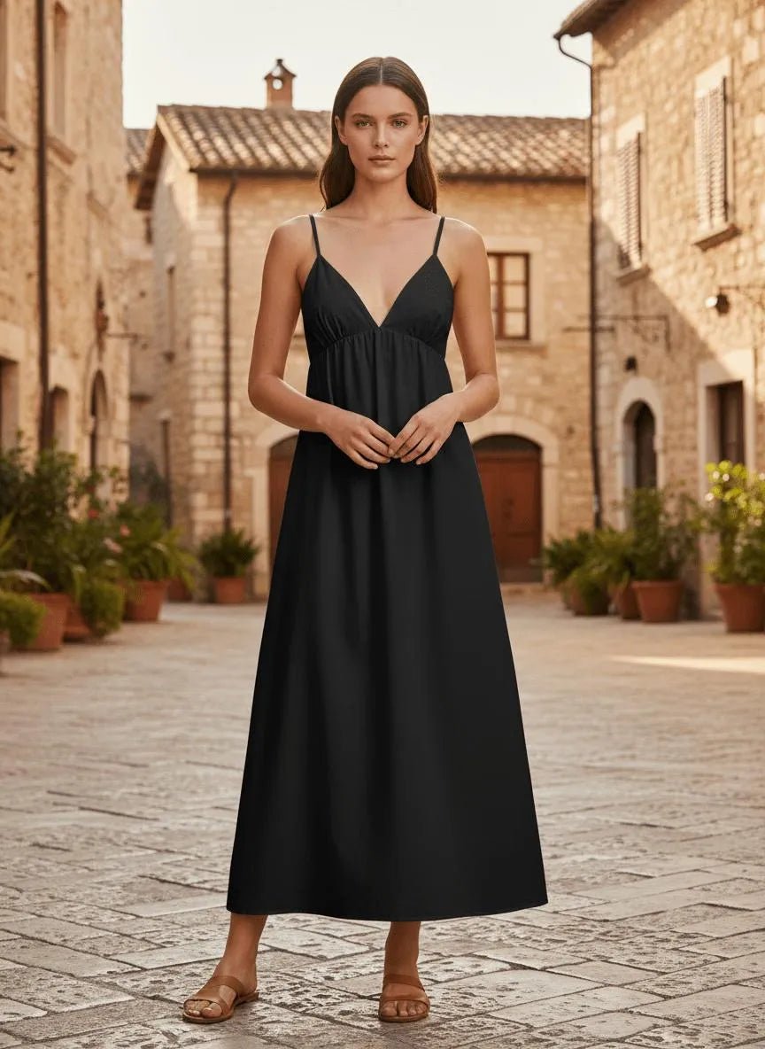Miss | Maxi Jurk Dames Casual - Hoogwaardige katoenmix - Miss Madera