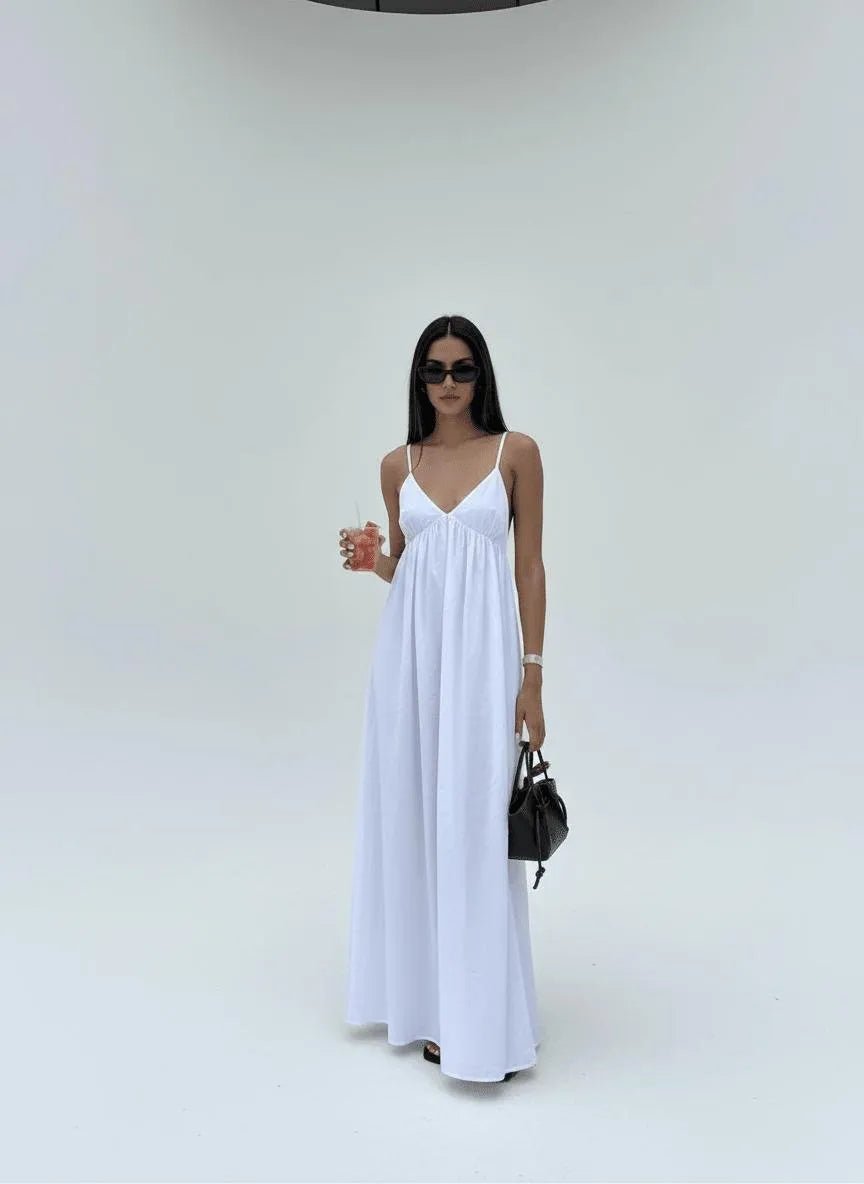 Miss | Maxi Jurk Dames Casual - Hoogwaardige katoenmix - Miss Madera
