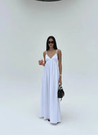 Miss | Maxi Jurk Dames Casual - Hoogwaardige katoenmix - Miss Madera