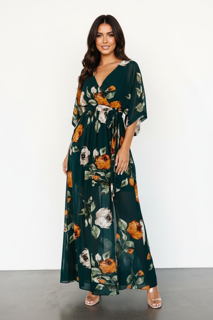 Miss | Maxi - jurk Dames Casual Maxi - Chiffon - Miss Madera