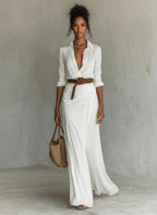Miss | Maxi - jurk Dames Casual Maxi - Premium linnenblend - Miss Madera