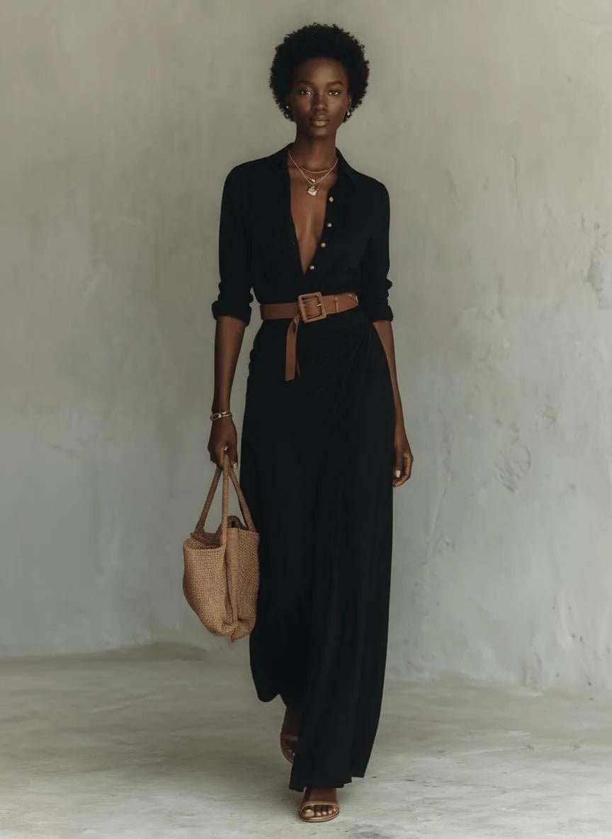 Miss | Maxi - jurk Dames Casual Maxi - Premium linnenblend - Miss Madera