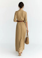 Miss | Maxi - jurk Dames Casual Maxi - Premium linnenblend - Miss Madera