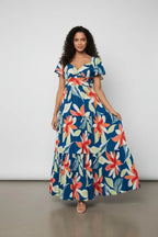 Miss | Maxi Jurk Dames Casual - Viscose blend - Miss Madera