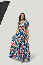 Miss | Maxi Jurk Dames Casual - Viscose blend - Miss Madera