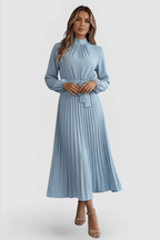 Miss | Maxi Jurk Dames Geplisseerd Lange Mouw - Polyester - Miss Madera MIS-9N1H7V