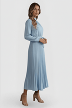 Miss | Maxi Jurk Dames Geplisseerd Lange Mouw - Polyester - Miss Madera MIS-A35G3Y