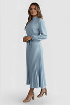 Miss | Maxi Jurk Dames Geplisseerd Lange Mouw - Polyester - Miss Madera MIS-A35G3Y