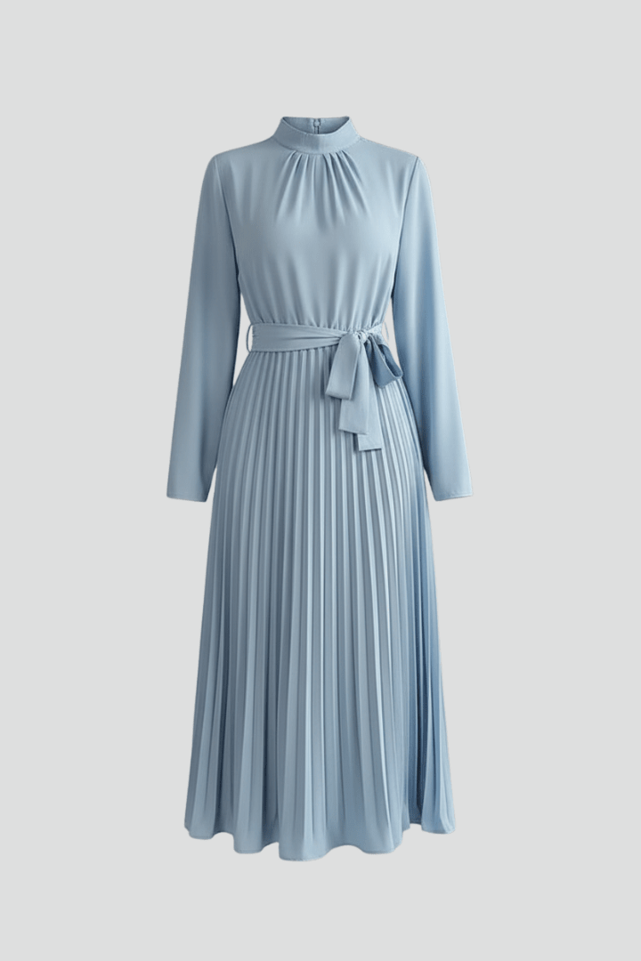 Miss | Maxi Jurk Dames Geplisseerd Lange Mouw - Polyester - Miss Madera MIS-9N1H7V