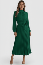 Miss | Maxi Jurk Dames Geplisseerd Lange Mouw - Polyester - Miss Madera MIS-CN0X6X