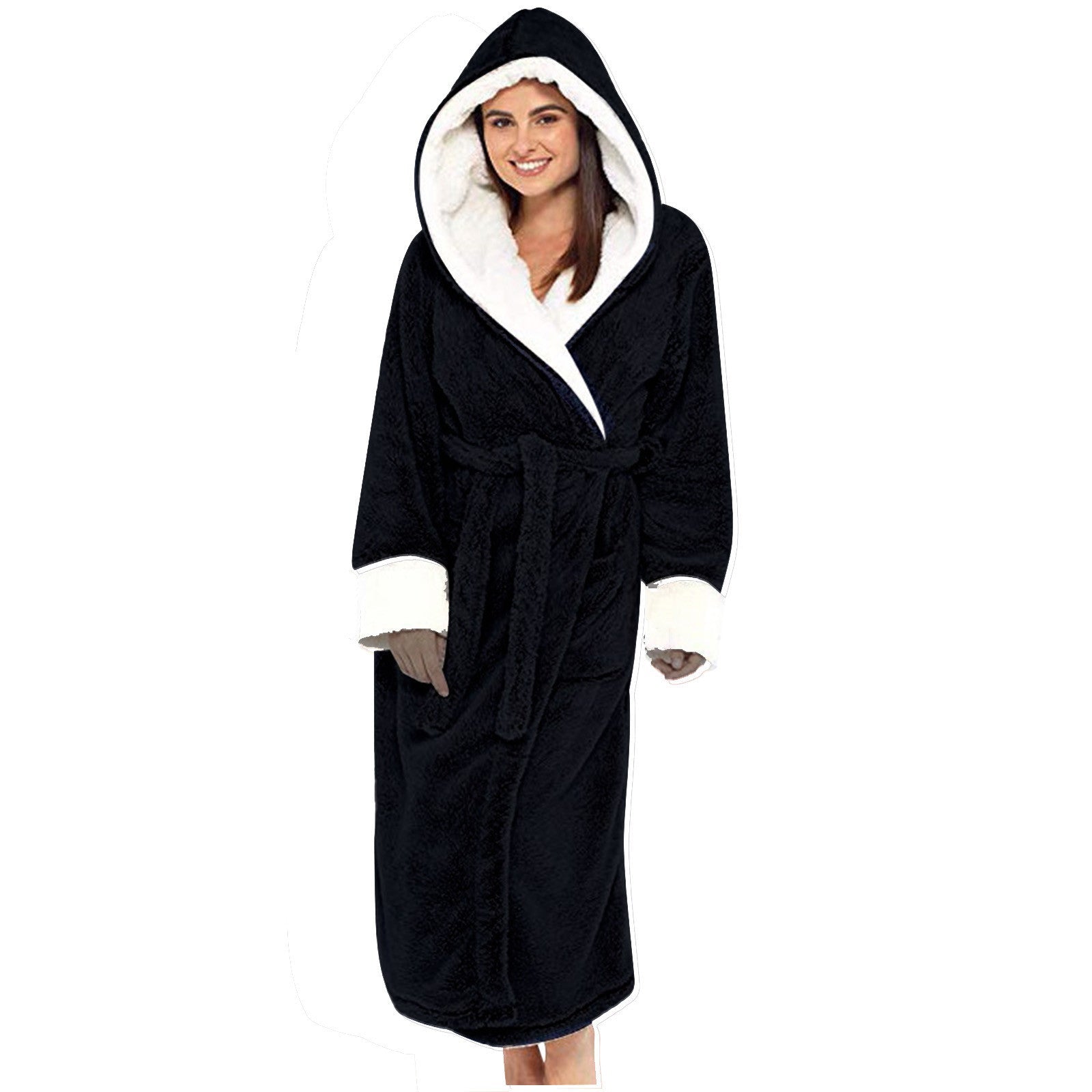Miss | Maxi Jurk Dames Lounge Fleece - Miss Madera MIS-3XXLDS