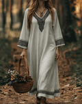 Miss | Maxi Jurk Dames Zomer Kaftan Bohemian - Viscose - Miss Madera MIS-UE9IR3