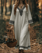 Miss | Maxi Jurk Dames Zomer Kaftan Bohemian - Viscose - Miss Madera MIS-UE9IR3
