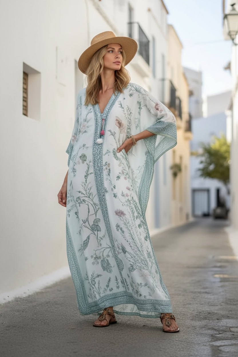 Miss | Maxi Jurk Dames Zomer Losvallend - Viscose - Miss Madera MIS-66IIKU