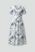 Miss | Midi Jurk Dames A-lijn Bloemenprint - Geweven stof - Miss Madera MIS-WZ9QZU