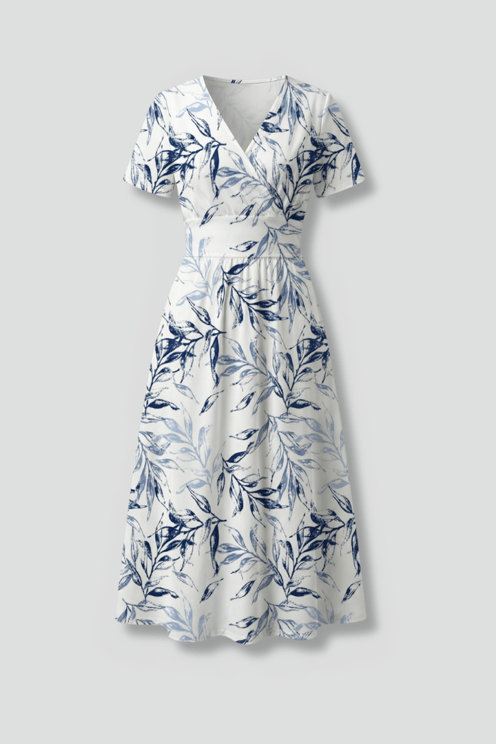 Miss | Midi Jurk Dames A-lijn Bloemenprint - Geweven stof - Miss Madera MIS-WZ9QZU