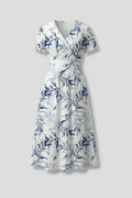 Miss | Midi Jurk Dames A-lijn Bloemenprint - Geweven stof - Miss Madera MIS-WZ9QZU