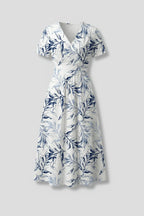 Miss | Midi Jurk Dames A-lijn Bloemenprint - Geweven stof - Miss Madera MIS-WZ9QZU
