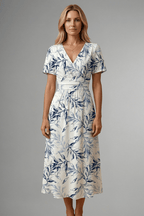 Miss | Midi Jurk Dames A-lijn Bloemenprint - Geweven stof - Miss Madera MIS-WZ9QZU