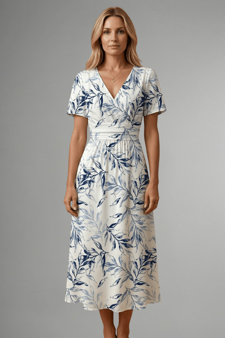 Miss | Midi Jurk Dames A-lijn Bloemenprint - Geweven stof - Miss Madera MIS-WZ9QZU