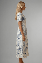 Miss | Midi Jurk Dames A-lijn Bloemenprint - Geweven stof - Miss Madera MIS-WZ9QZU