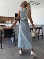 Miss | Midi Jurk Dames Zomer Getailleerd - Polyester - Miss Madera MIS-Z7P97S