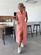 Miss | Midi Jurk Dames Zomer Getailleerd - Polyester - Miss Madera MIS-8UUBH3