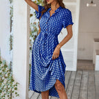 Miss | Midi Jurk Dames Zomer Stippen - Viscose - Miss Madera MIS-5G5190