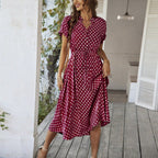 Miss | Midi Jurk Dames Zomer Stippen - Viscose - Miss Madera MIS-KUCWJ8