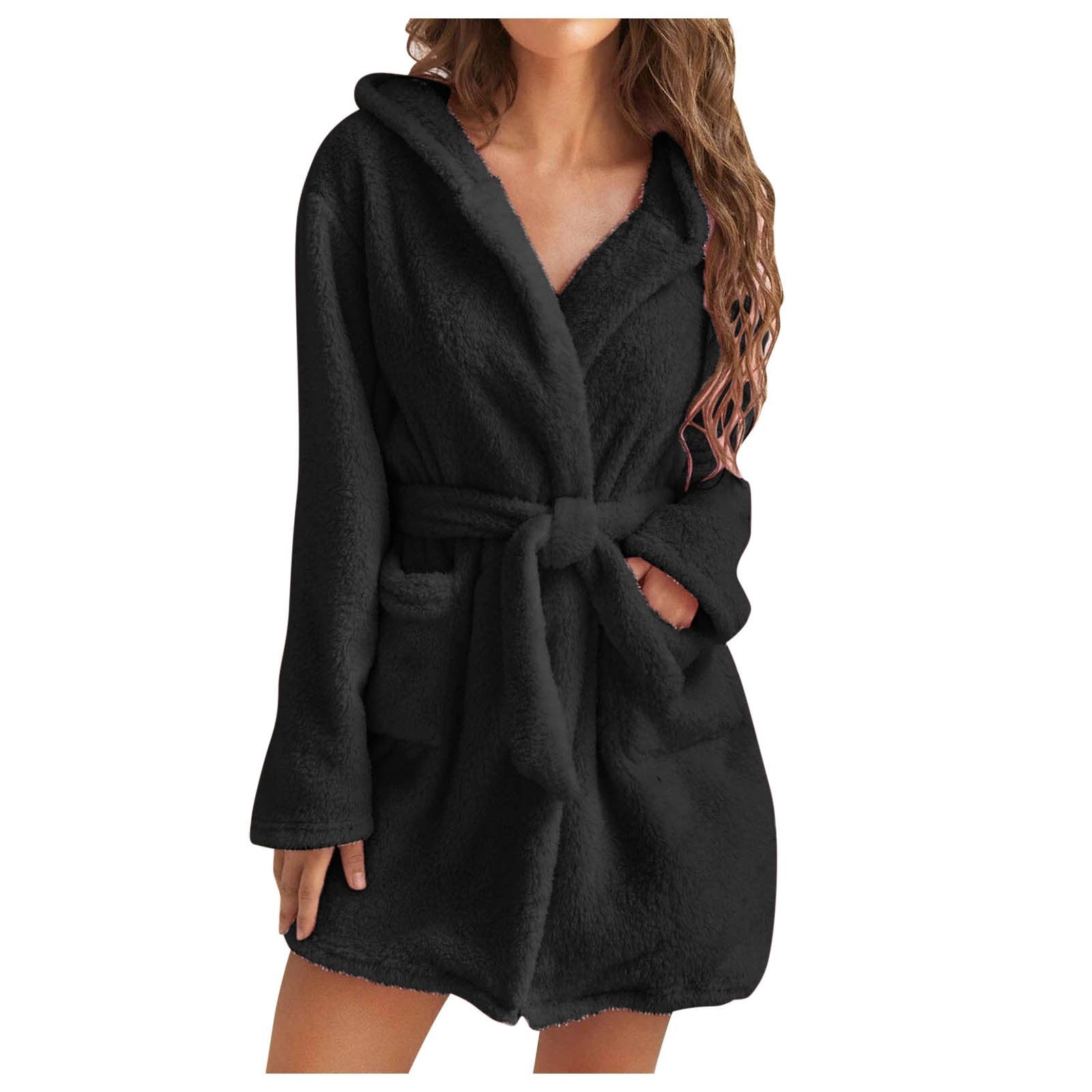 Miss | Nachtkleding Dames Badjas Capuchon - Fleece - Miss Madera MIS-G0SBSX