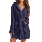 Miss | Nachtkleding Dames Badjas Capuchon - Fleece - Miss Madera MIS-S9T4DG