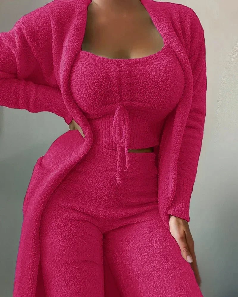 Miss | Nachtkleding Dames Fleece Driedelige Lounge Set - Miss Madera MIS-1IBTWU