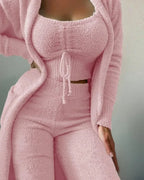 Miss | Nachtkleding Dames Fleece Driedelige Lounge Set - Miss Madera MIS-E9W2IT