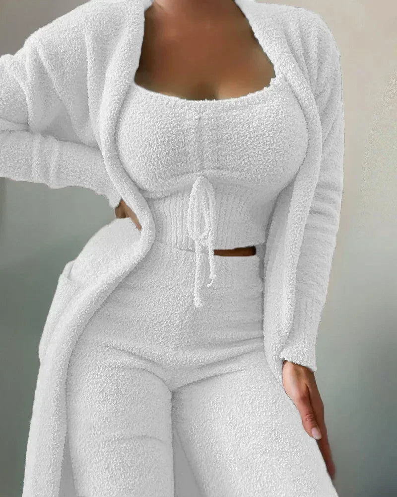 Miss | Nachtkleding Dames Fleece Driedelige Lounge Set - Miss Madera MIS-W2IPQ9
