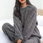 Miss | Nachtkleding Dames Pyjama Set Lange Mouw - Fleece - Miss Madera MIS-2IOP5T