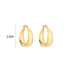 Miss | Oordbellen Dames vlindersluiting Minimalist - metaal - Miss Madera