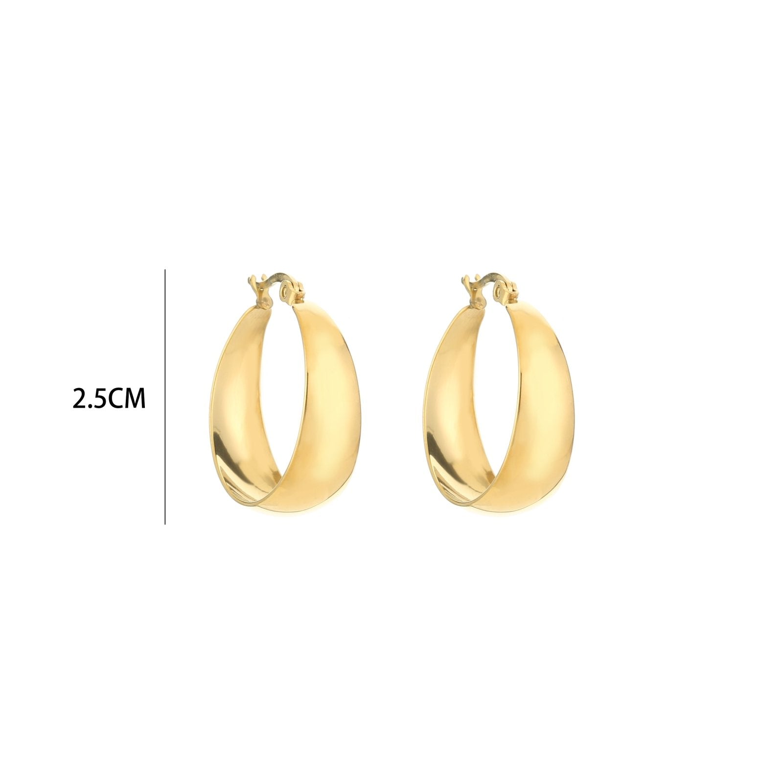 Miss | Oordbellen Dames vlindersluiting Minimalist - metaal - Miss Madera