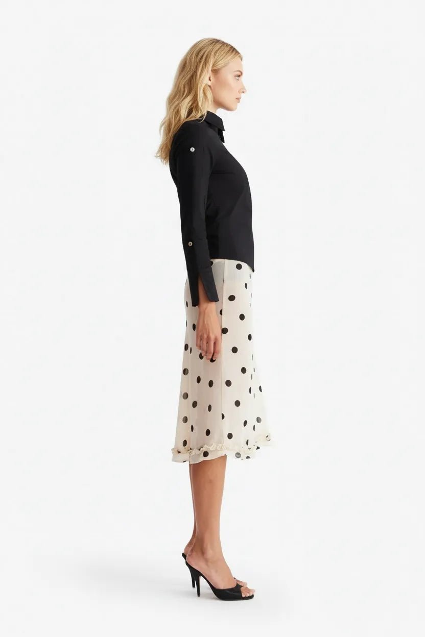 Miss | Outfitset Dames Casual - Katoen & Chiffon - Miss Madera