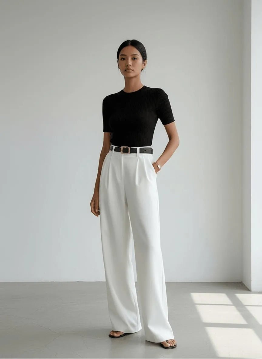 Miss | Pantalon Dames Casual Elegant - Kreukherstellende blend - Miss Madera