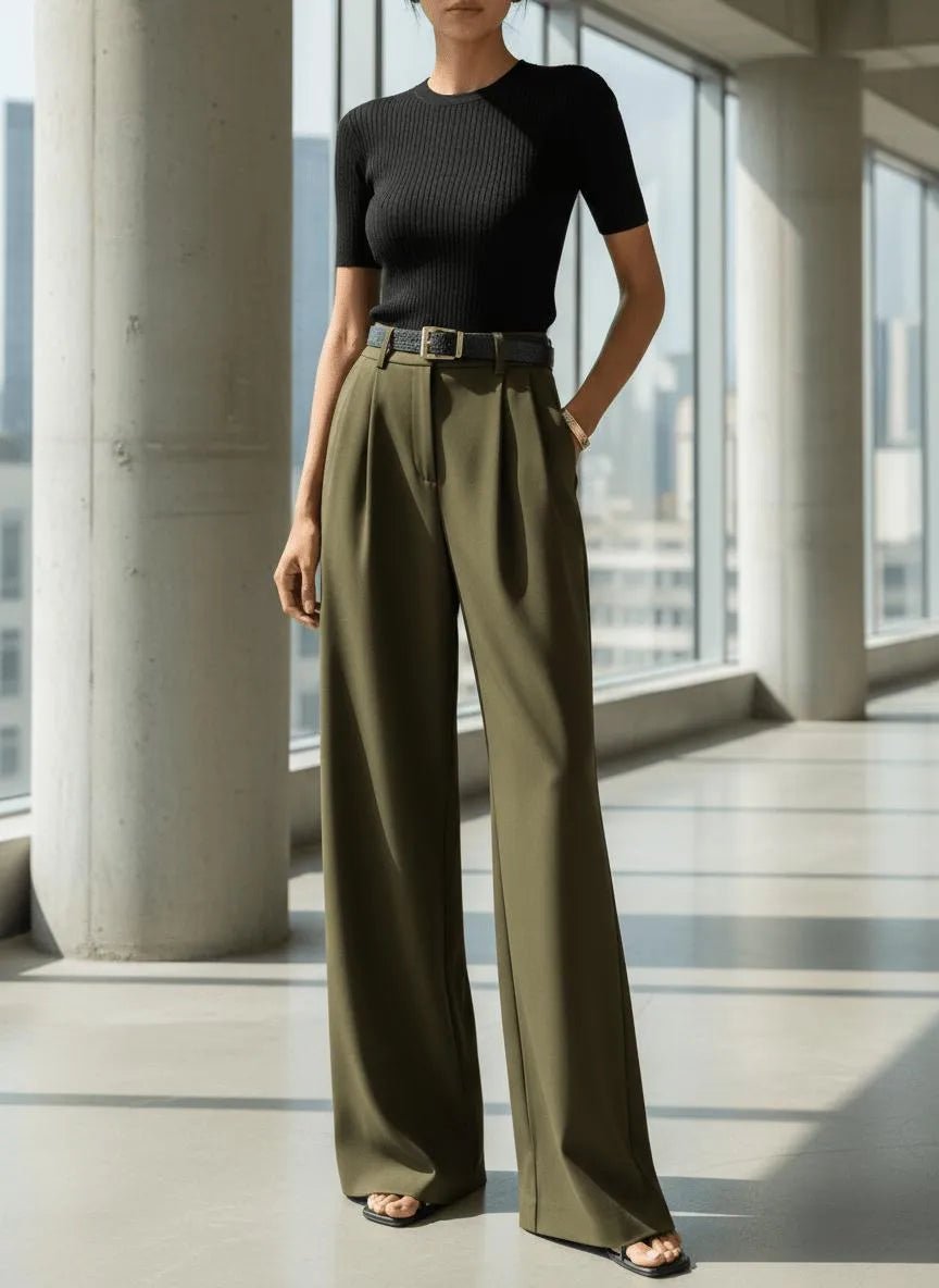 Miss | Pantalon Dames Casual Elegant - Kreukherstellende blend - Miss Madera