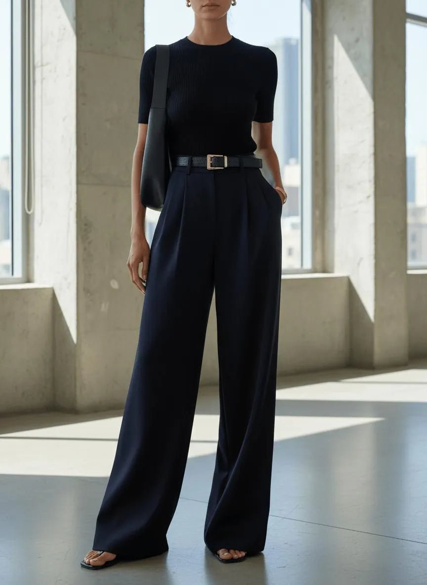 Miss | Pantalon Dames Casual Elegant - Kreukherstellende blend - Miss Madera